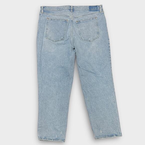 Abercrombie & Fitch Ultra High Rise 90s Straight Jeans Size 34/18 SHORT - Picture 3 of 8